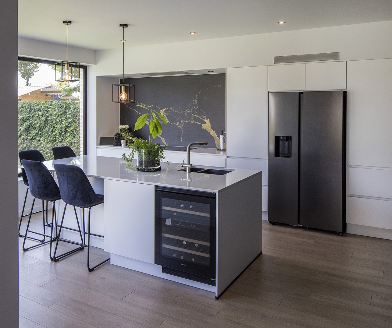 Modern interieur met strakke look