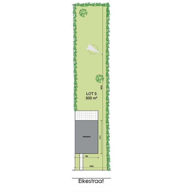 inplantingsplannen Eikestraat lot 5_11m