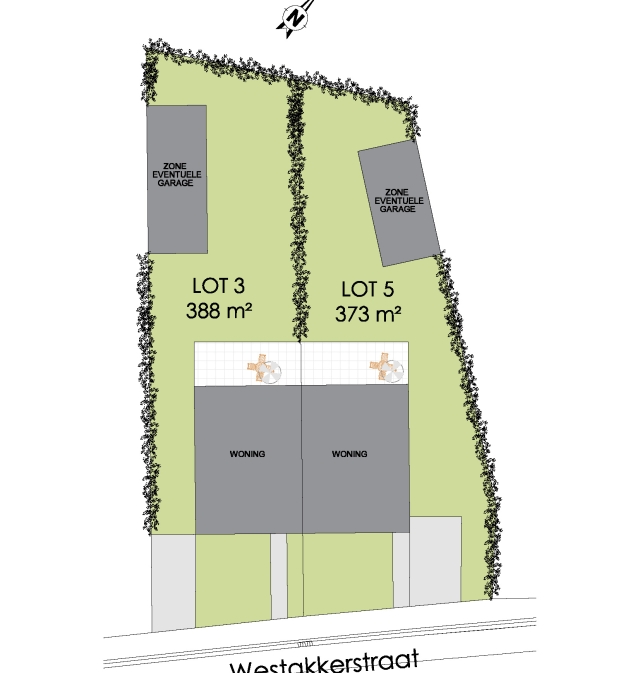 Inplanting lot 3 en lot 5