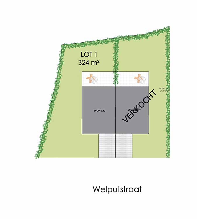 Nieuwbouwproject Lokeren (9160) - Welputstraat: Halfopen bebouwing lot 1