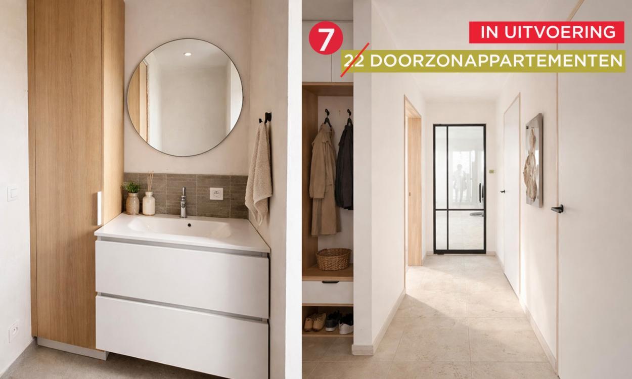 Nieuwbouwappartement Hamme (9220) - Kaaistraat: Doorzonappartement - 32/11