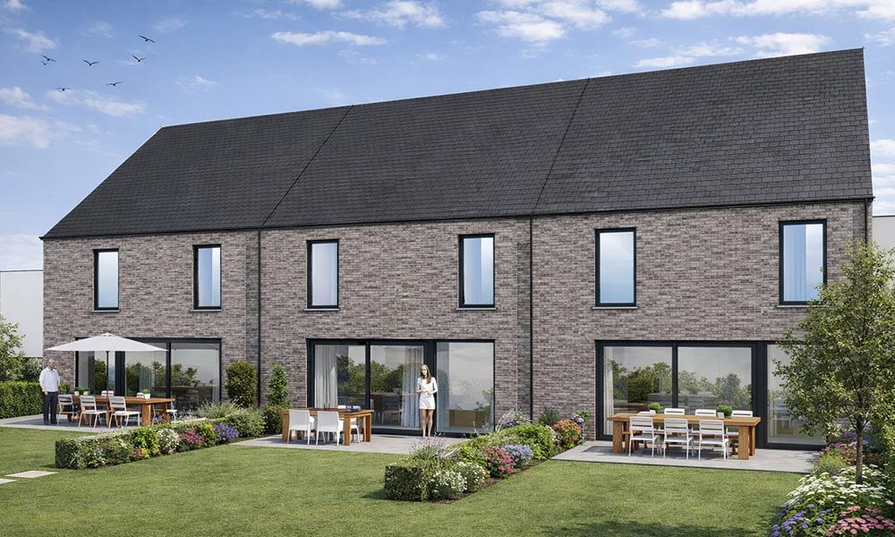 Nieuwbouwproject Opwijk (1745) - Fabriekstraat: Gesloten bebouwing (lot 1)