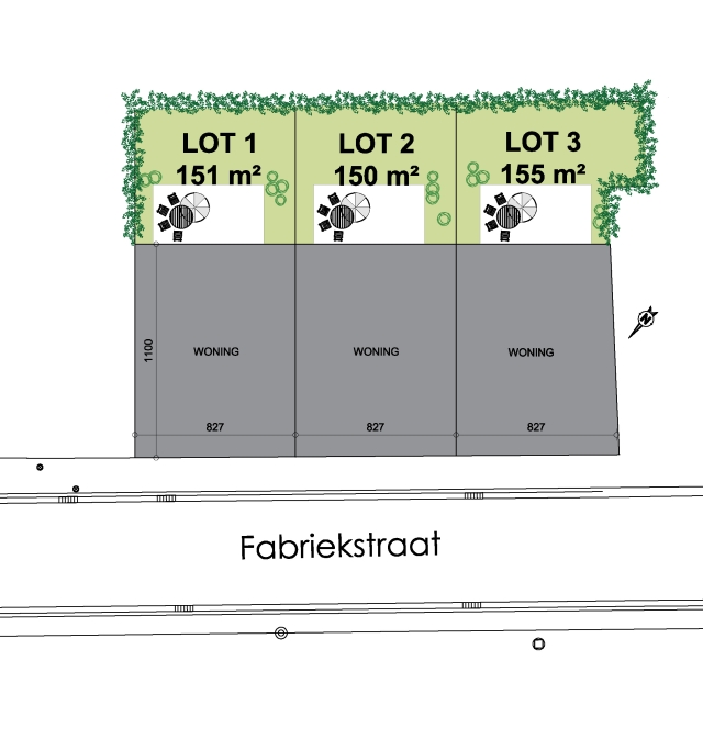 Opwijk, Fabriekstraat loten 1,2 &3