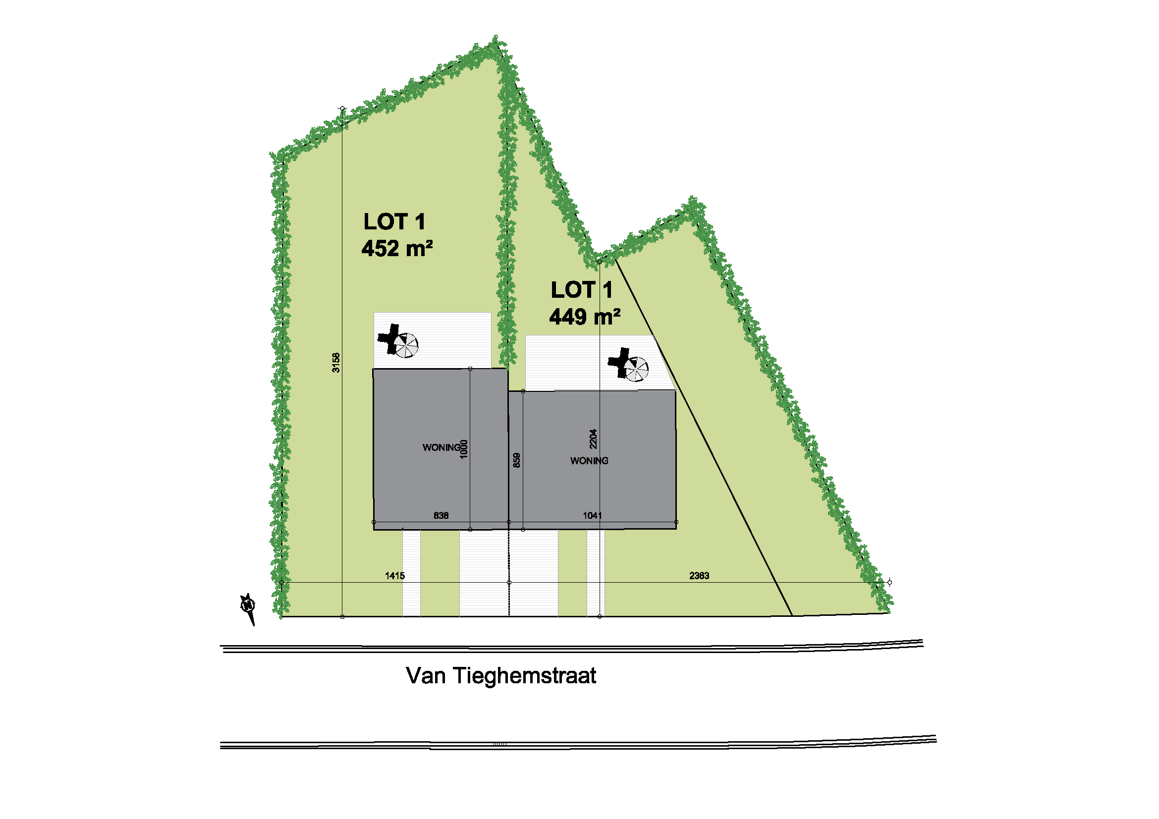 Nieuwbouwproject Berlare (9290) - Van Tieghemstraat: Halfopen bebouwing lot 2