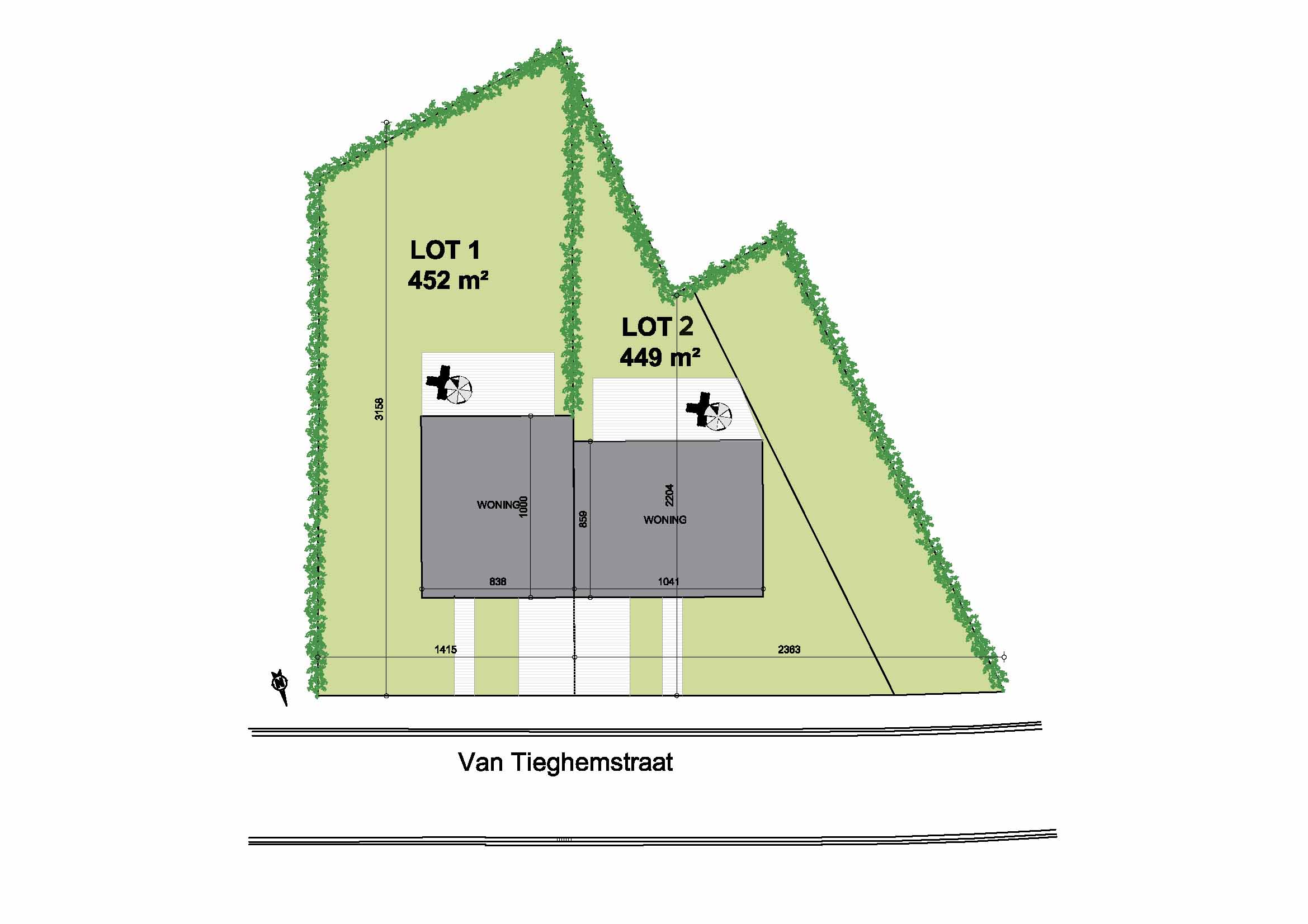 Nieuwbouwproject Berlare (9290) - Van Tieghemstraat: Halfopen bebouwing lot 2