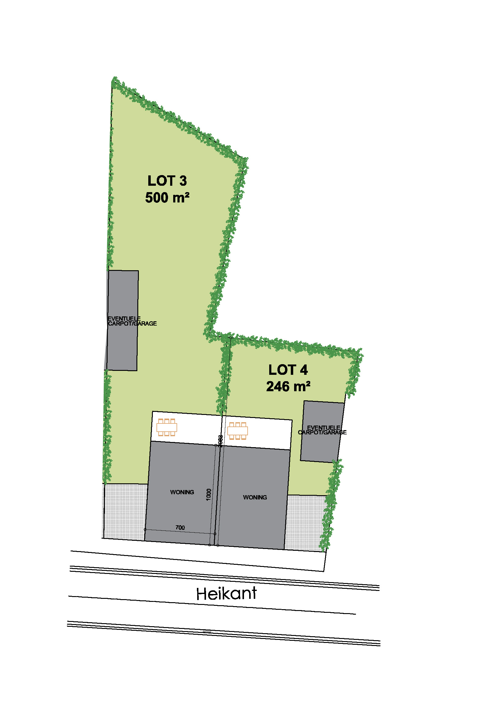 Nieuwbouwproject Zele (9240) - Heikant: Halfopen bebouwing lot 4